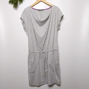 North Face Dress XL Gray Jersey Knit Cowl Neck Poc